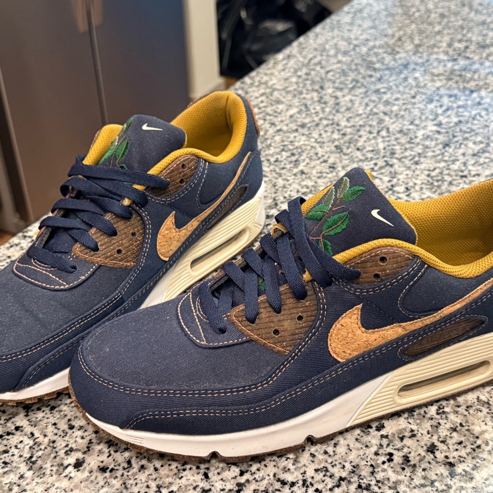 Nike Blue and Brown Sneakers